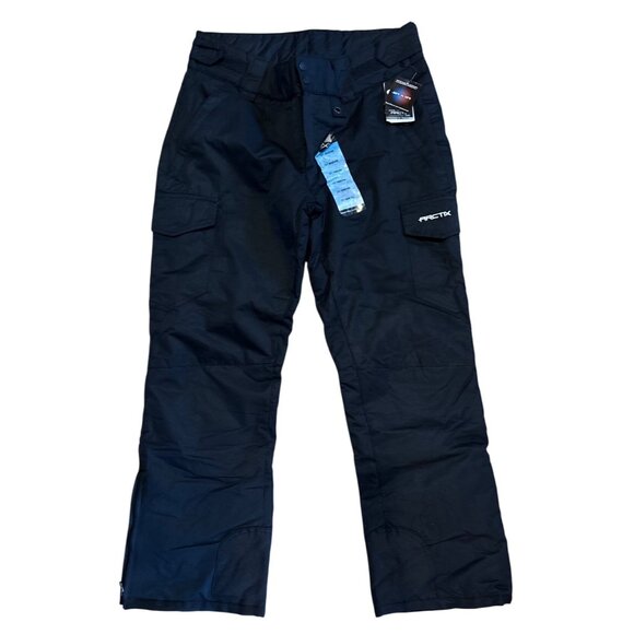 Arctix Snow Pants Cargo Womens Large 12 - 14 Insulated Black 31" Inseam - Picture 1 of 14
